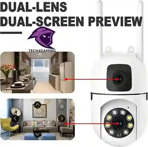 Cámara De Seguridad Para El Hogar: Visión Doble, Protección Total 🛡️🏡