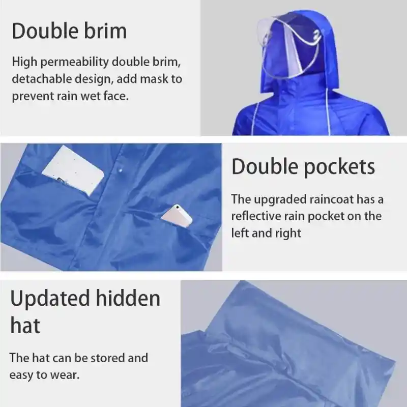 Impermeable 100% Sudadera Traje Conjunto Liviano Moto Mcedar