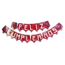 Letrero Feliz Cumpleaños Feston Spiderman