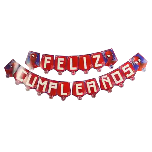 Letrero Feliz Cumpleaños Feston Spiderman