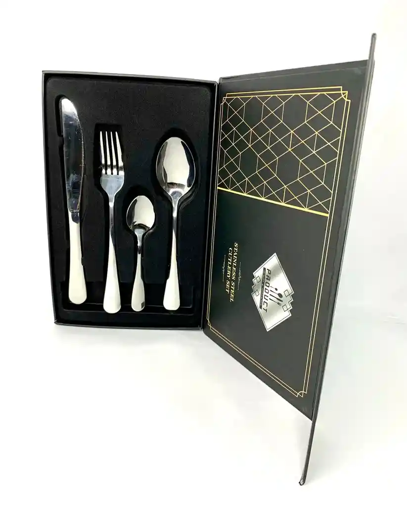 Set De Cubiertos De Lujo X24 En Acero Inoxidable