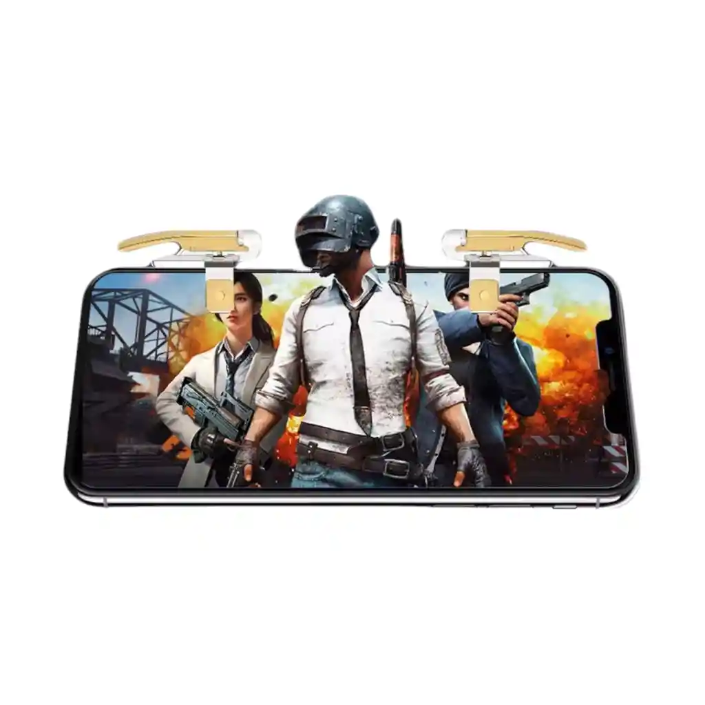 Gatillos L1 R1 Gamer Para Celular + 2 Pares De Dedales