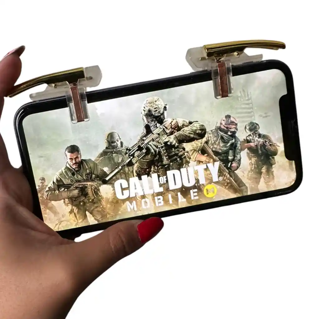 Gatillos L1 R1 Gamer Para Celular + 2 Pares De Dedales