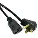 Extensión Cable De Poder De 3 Metros Con Clavija Plana