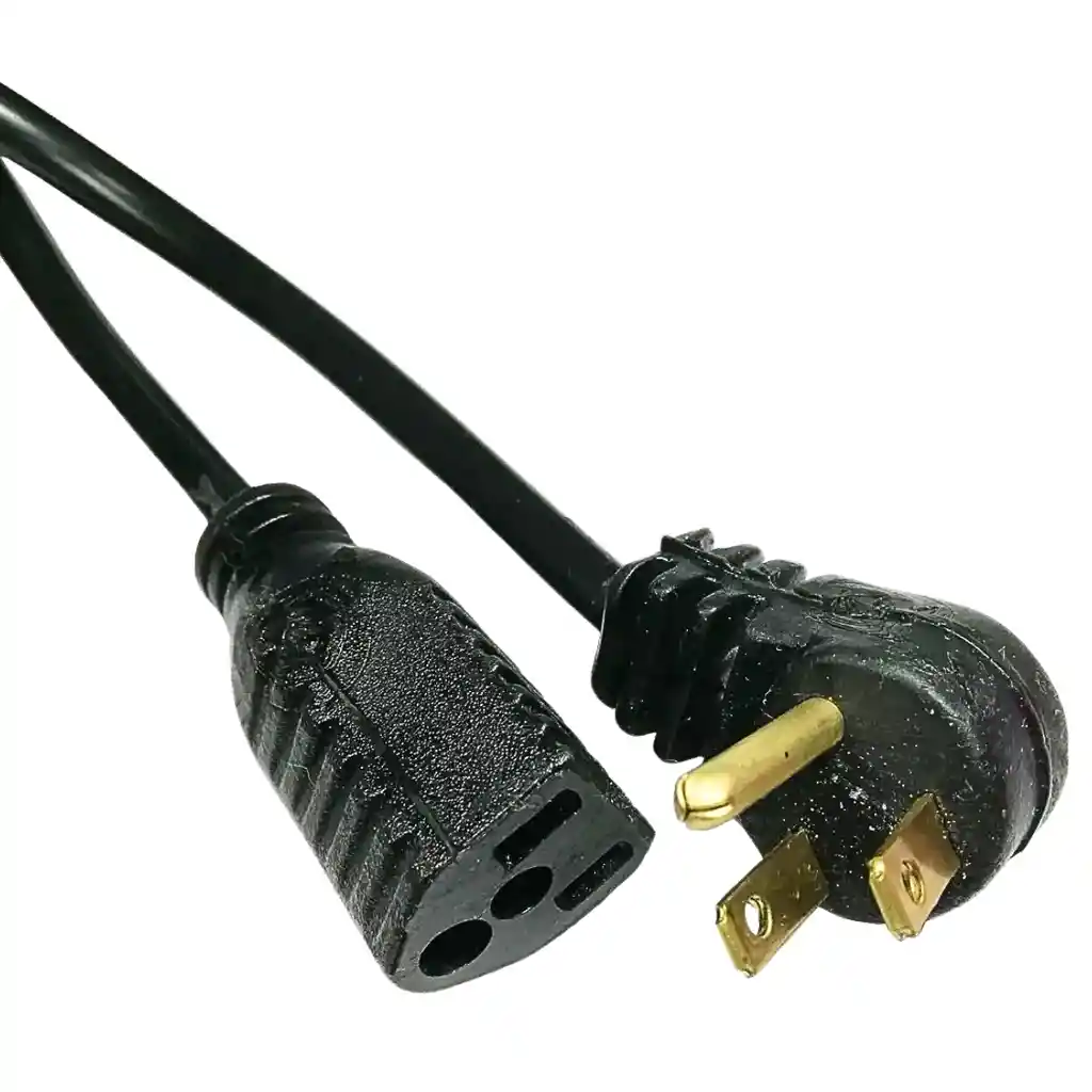 Extensión Cable De Poder De 3 Metros Con Clavija Plana
