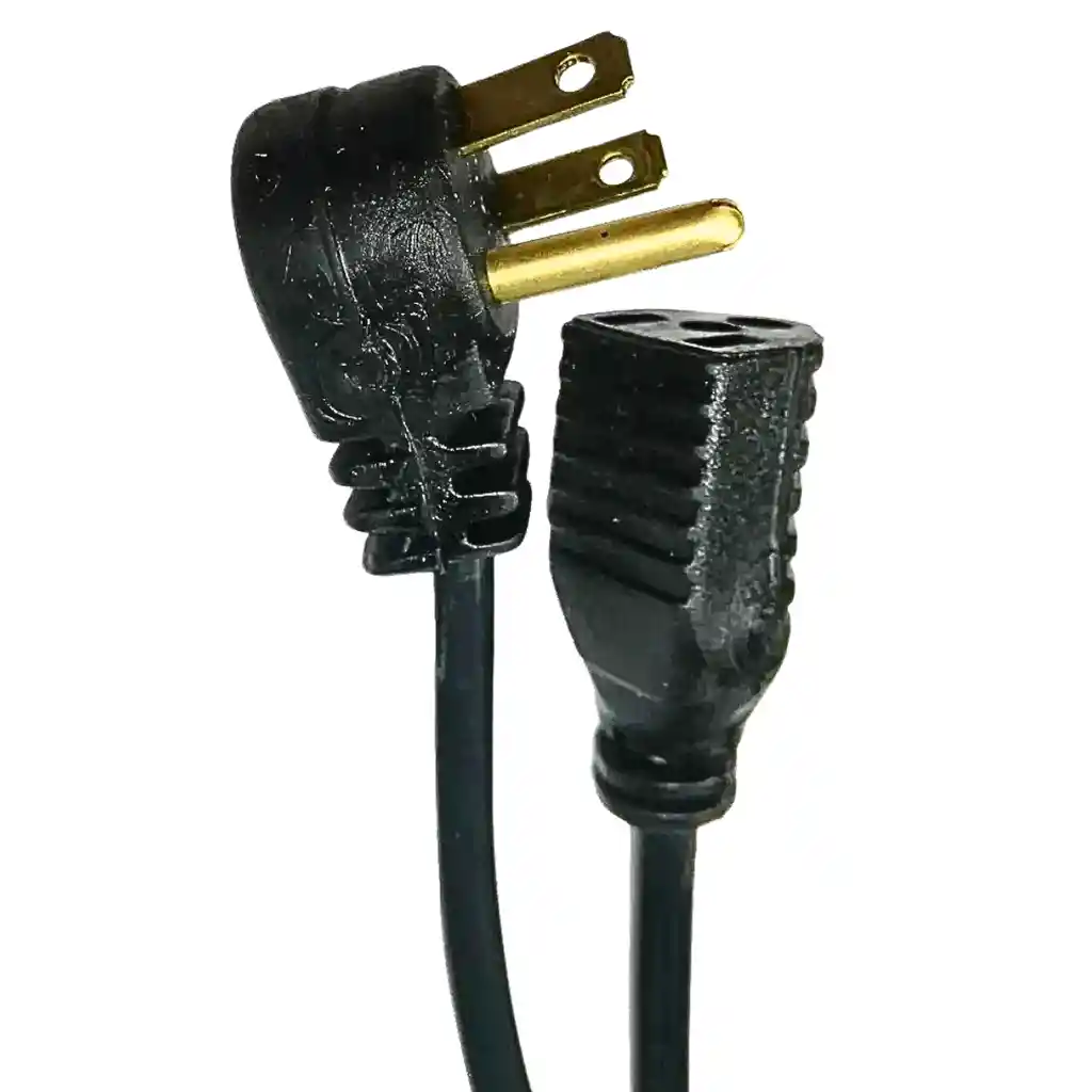 Extensión Cable De Poder De 3 Metros Con Clavija Plana