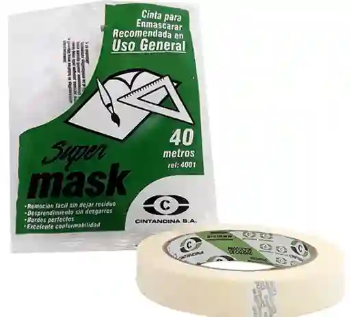 Cinta Enmascarar 3/4 Andina X20 Metros