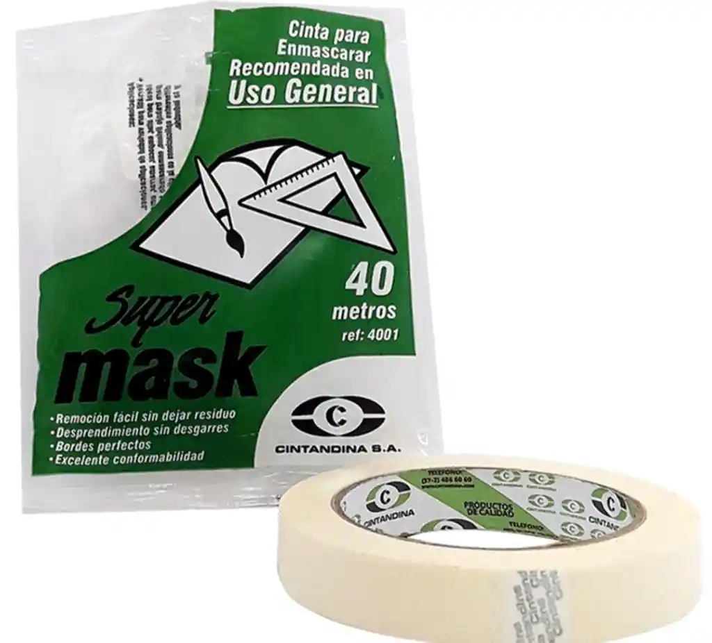 Cinta Enmascarar 3/4 Andina X20 Metros