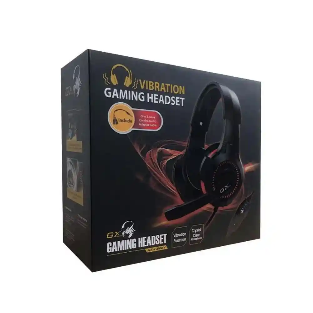 Diadema Gamer Genius Hs G600v Plug 3.5mm Negro