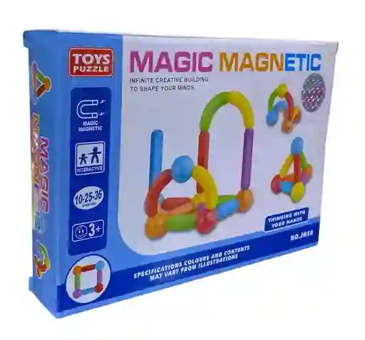 Juego Construcción Magnética Creativa Colorido Para Niños