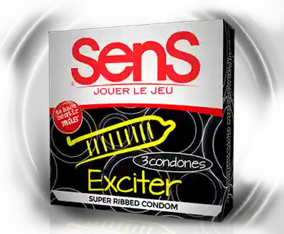 Condones X3 Caja Sens Exciter