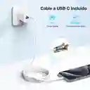 Cargador 2 En 1 Carga Rápida 20w Salida Dual + Cable Tipo C