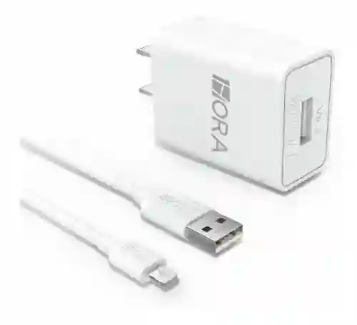 Combo Cargador Para Ip Carga Rápida 2.4a 1hora