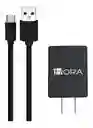 Combo Cargador Adaptador 5v 2.4a Y Cable Tipo C