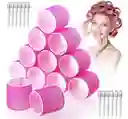 Rulos Adhesivos Grandes Enkor X6 Para Ondas Sueltas Y Voluminosas 6.5cm