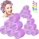 Rulos Adhesivos Grandes Enkor X6 Para Ondas Sueltas Y Voluminosas 6.5cm