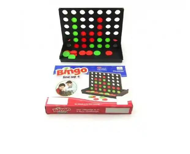 Juego De Mesa Bingo Line Up 4 Clásico Para Niños
