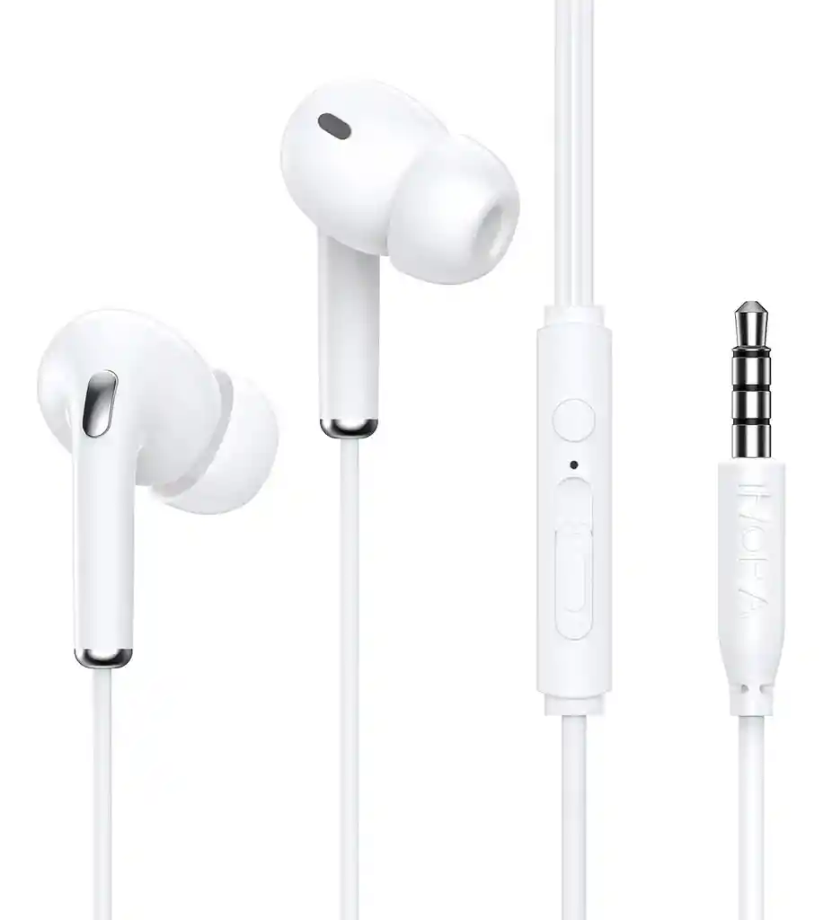 Audífonos Alámbricos Manos Libres Con Micrófono Para 3.5mm Jack 1hora Con Control De Volumen Compatible Con Iphone/samsung/ Computadoras/pc/niños Y Estudiantes