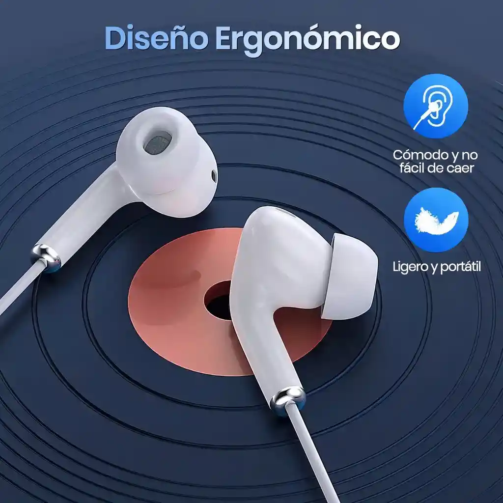 Audífonos Alámbricos Manos Libres Con Micrófono Para 3.5mm Jack 1hora Con Control De Volumen Compatible Con Iphone/samsung/ Computadoras/pc/niños Y Estudiantes