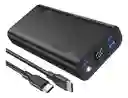 Power Bank Batería Portátil 20000mah Pd 22.5w Carga Rápida 1hora Gar158 Con 1 Puerto Salida Usb 2 Puertos Entrada Salida Tipo C Con Linterna Incorporado De Luz Fuerte