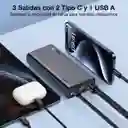 Power Bank Batería Portátil 20000mah Pd 22.5w Carga Rápida 1hora Gar158 Con 1 Puerto Salida Usb 2 Puertos Entrada Salida Tipo C Con Linterna Incorporado De Luz Fuerte