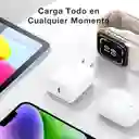Cargador 20w Carga Rápida Gan Cargador Portátil Compatible Con Iphone Xs/xr/11/12/13/14 Cargador Y Cable Usb-c
