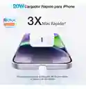 Cargador 20w Carga Rápida Gan Cargador Portátil Compatible Con Iphone Xs/xr/11/12/13/14 Cargador Y Cable Usb-c