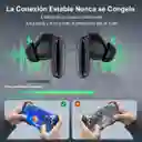 Auriculares In-ear Inalámbricos 1hora Bluetooth Aut205 Aut205n Negro Con Luz Led