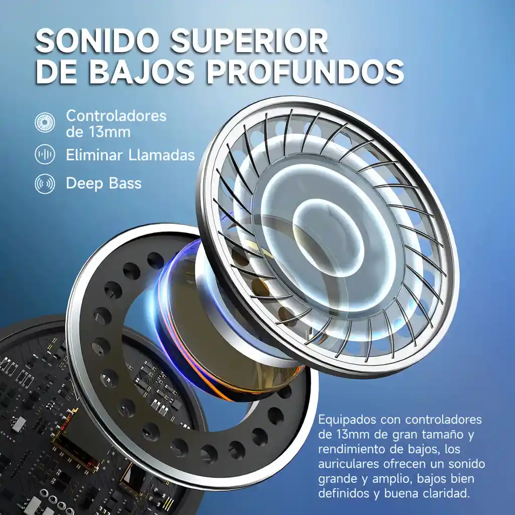 Audífonos Inalámbricos 1hora Auriculares Bluetooth Aut201 Color Negro