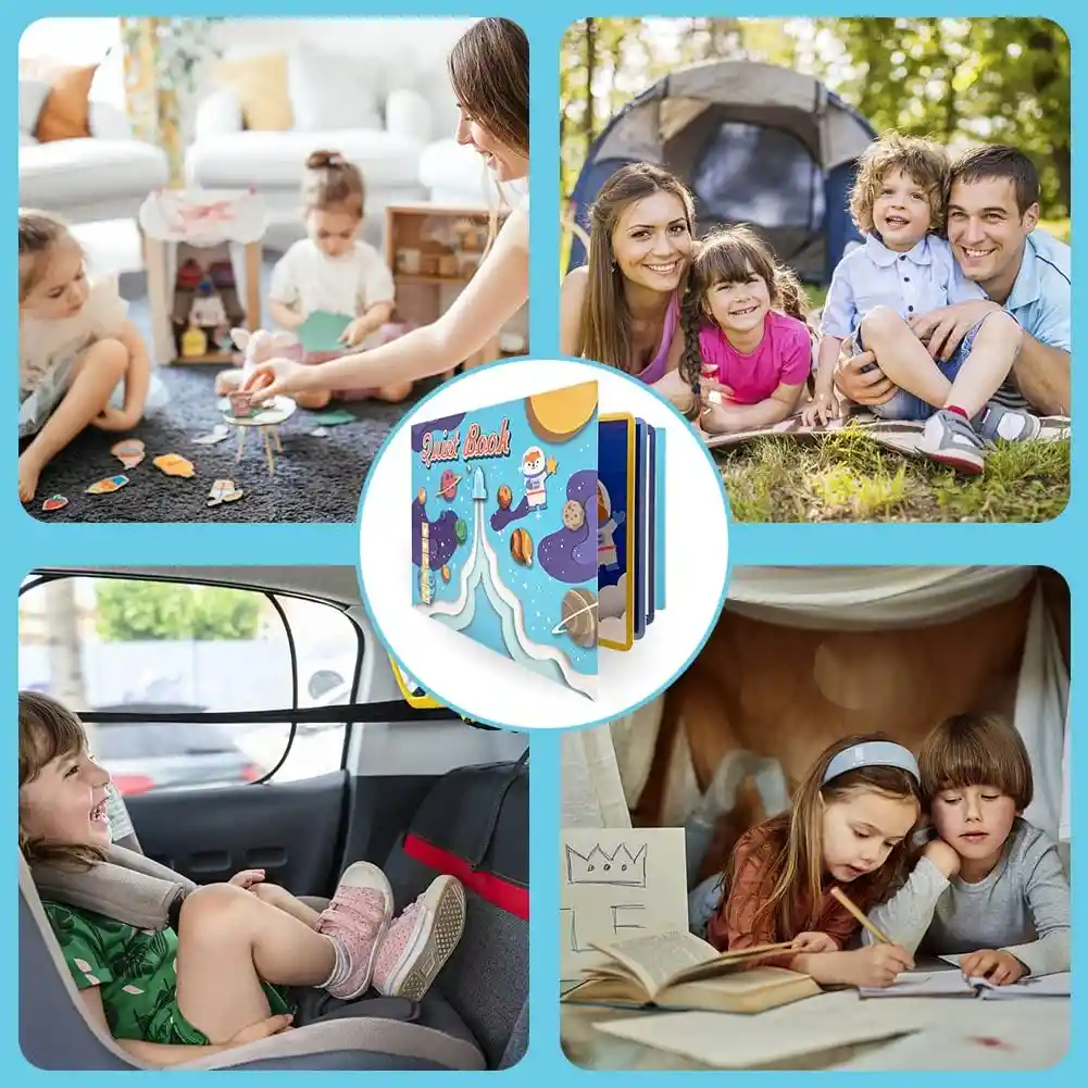 Libro Educativo Espacial Con Actividades Divertidas Niños
