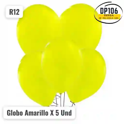 Globo Amarillo X 5 Und