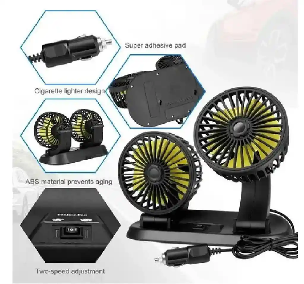 Ventilador Doble Refrigerante Para Carro