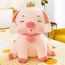 Peluche Cerda Con Corona 80 Cm