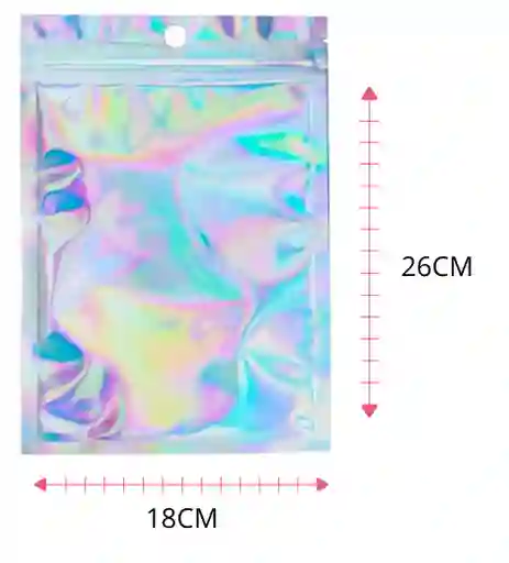 Bolsa Ziploc Tornasol 18x26