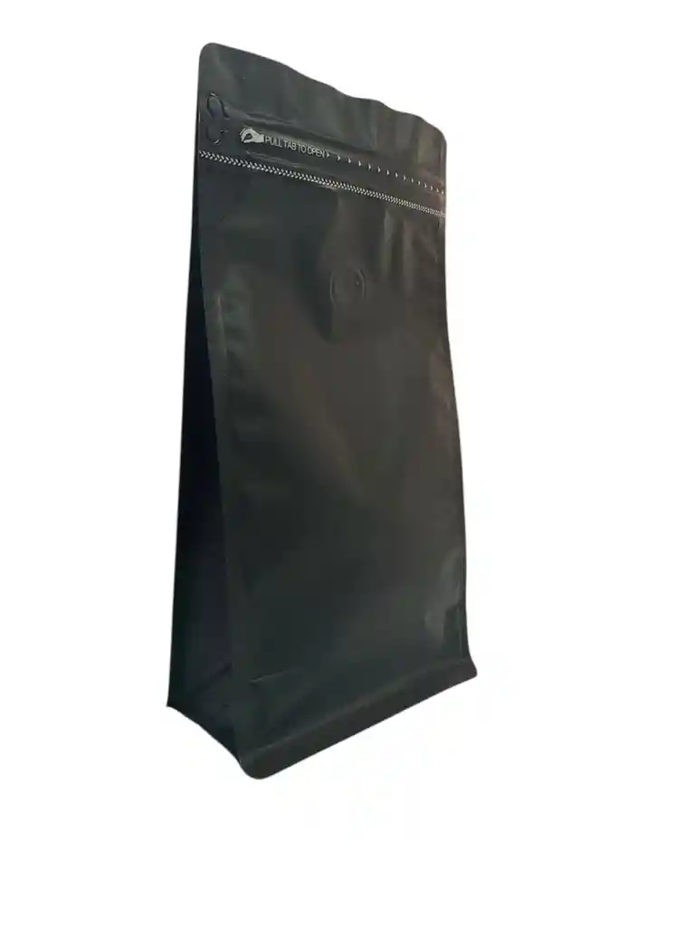 Bolsa Con Valvula Para Café 1000 Gr Negra