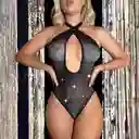 Lencería De Malla Brillante Para Mujer, Lencería Sexy De Malla Con Diamantes De Imitación,