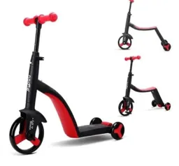Scooter Monopatin 3 En 1 Triciclo Bicicleta Impulso
