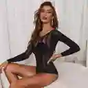 Lencería De Malla Brillante Para Mujer, Lencería Sexy De Malla Con Diamantes De Imitación,
