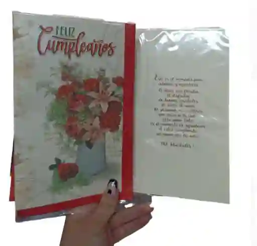 Tarjeta Regalo Mensaje Y Lluvia De Sobres Cumpleaños Mujer Colmodernas F 20x17cm