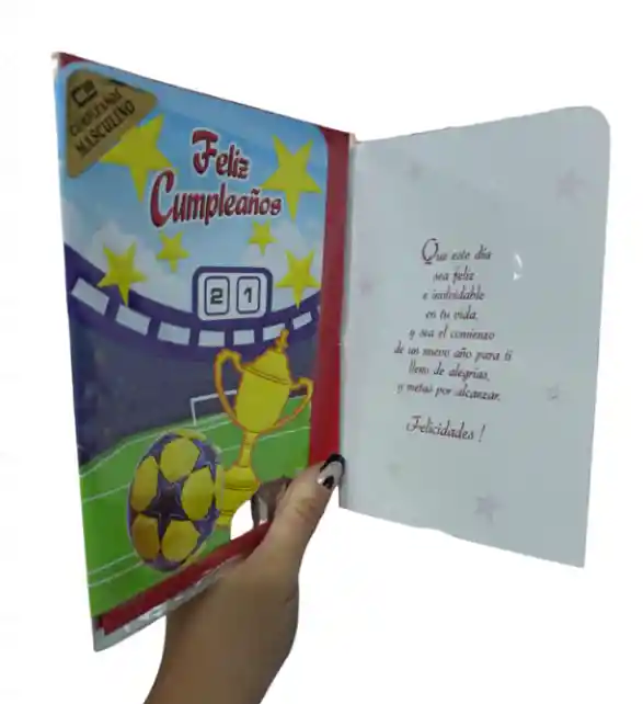 Tarjeta Regalo Mensaje Y Lluvia De Sobres Cumpleaños Hombre Colmodernas E 18cmx13cm
