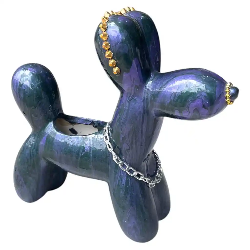 Matera Perrito De Globo Morado