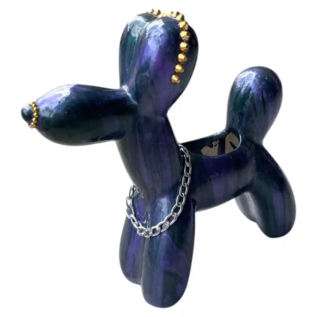 Matera Perrito De Globo Morado