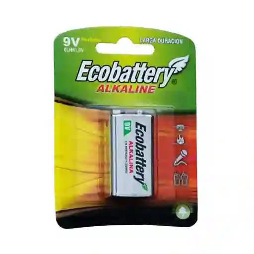 Pila Cuadrada Ecobattery 9v Xund