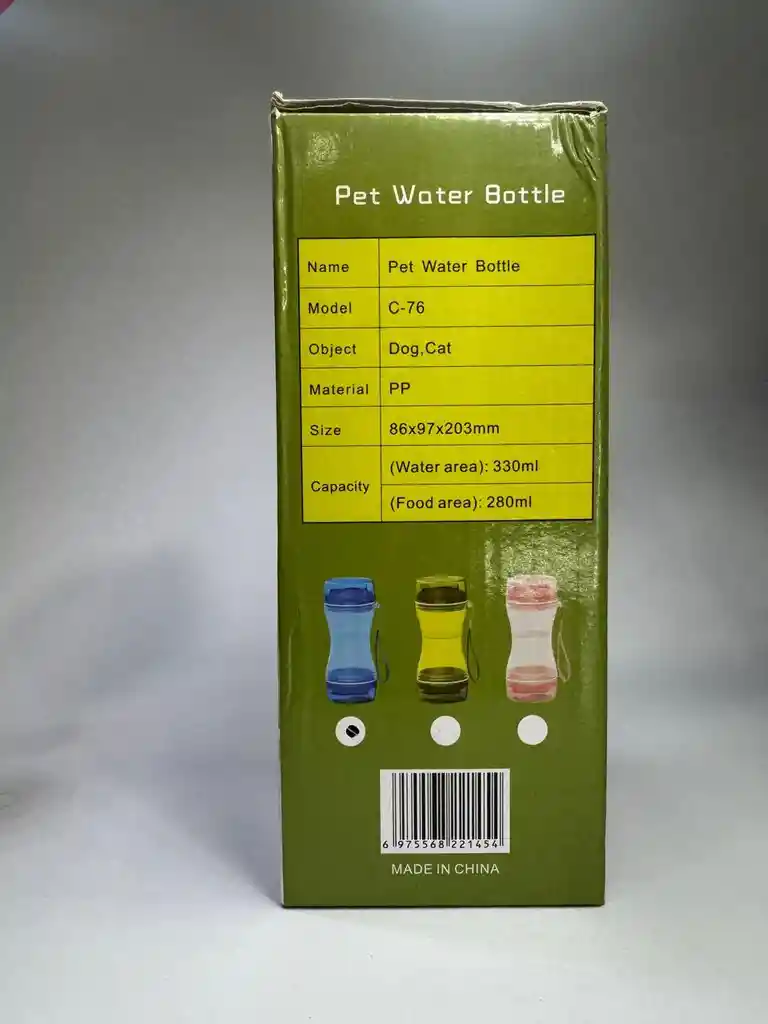Botella De Agua Para Viaje Para Perros Y Gatos