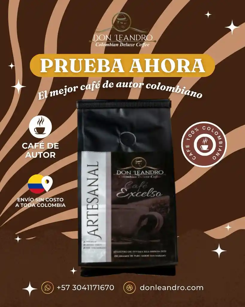 Café De Autor Don Leandro – Molido 250g | Tostado Artesanal De Altura
