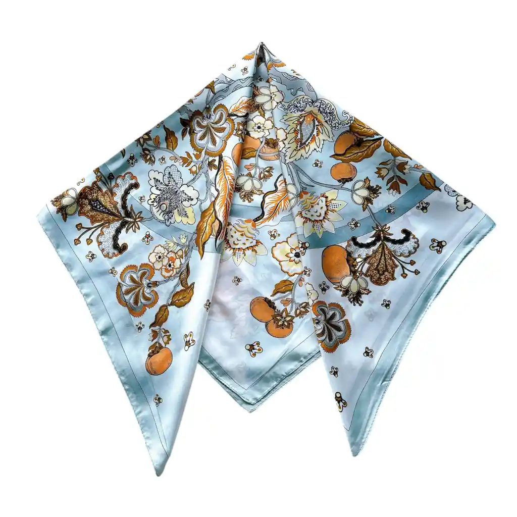 Pañoleta 70 Cm - Floral Haze Azul