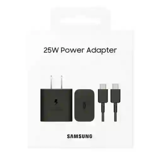 Cargador Completo Samsung Original 25w - Color Negro