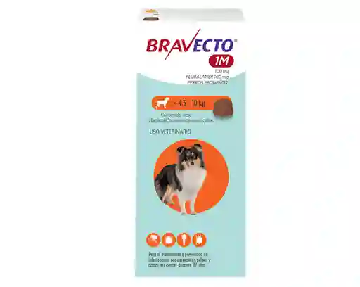 Bravecto 1m 100mg 4.5 A 10 Kg