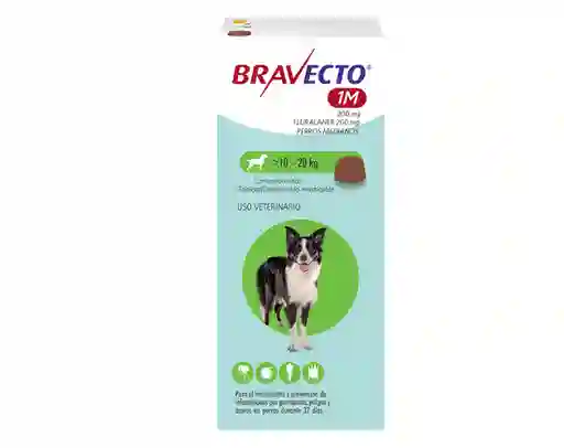 Bravecto 1m 200mg 10 A 20 Kg