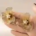Aretes Flor Dorada